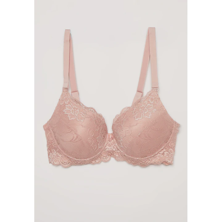 Sosten Padding Encaje Rosado Familyshop 1