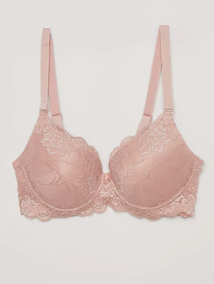Sosten Padding Encaje Rosado Familyshop