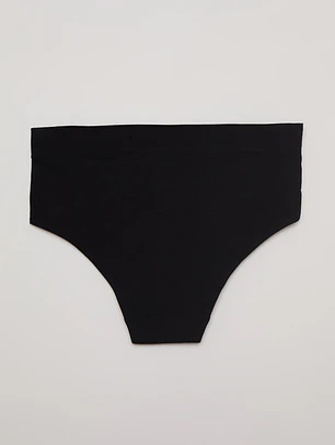 Calzon Tiro Alto Liso Negro Familyshop