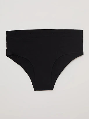 Calzon Tiro Alto Liso Negro Familyshop