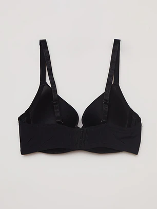 Sosten Padding Micro Liso Negro Familyshop