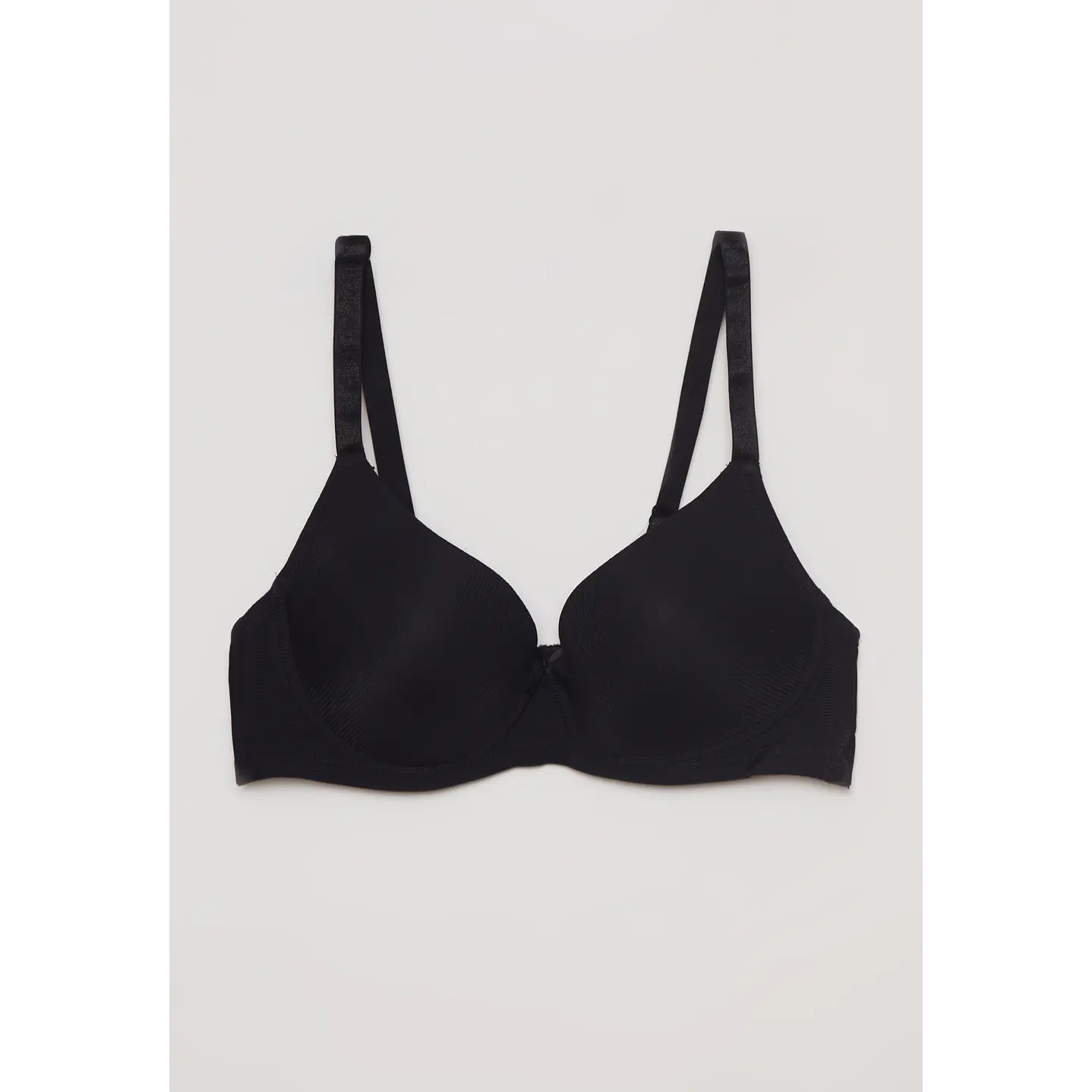 Sostén Padding Microfibra Liso Negro Familyshop 1