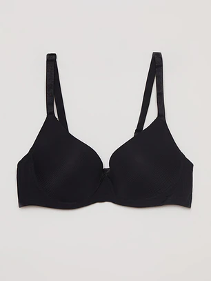 Sosten Padding Micro Liso Negro Familyshop