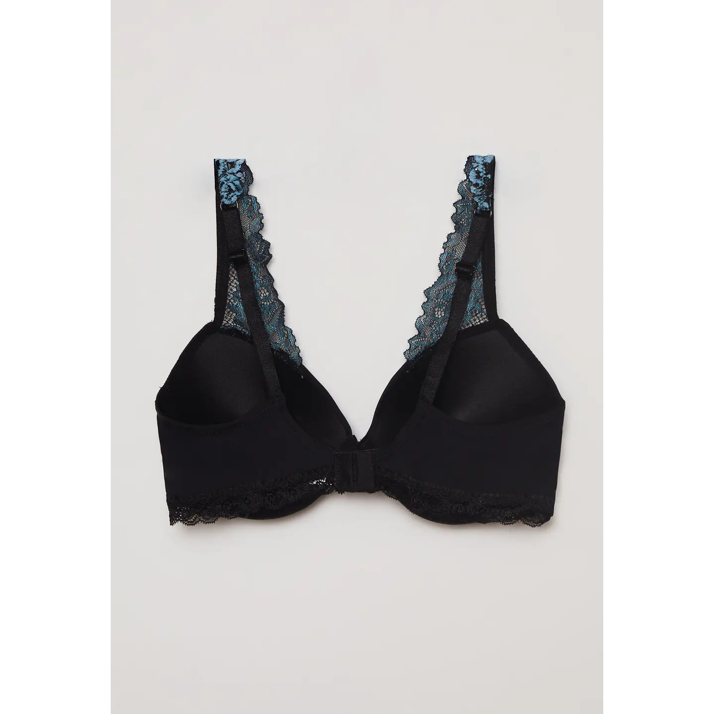 Sostén Padding Encaje Bicolor Negro Familyshop 2