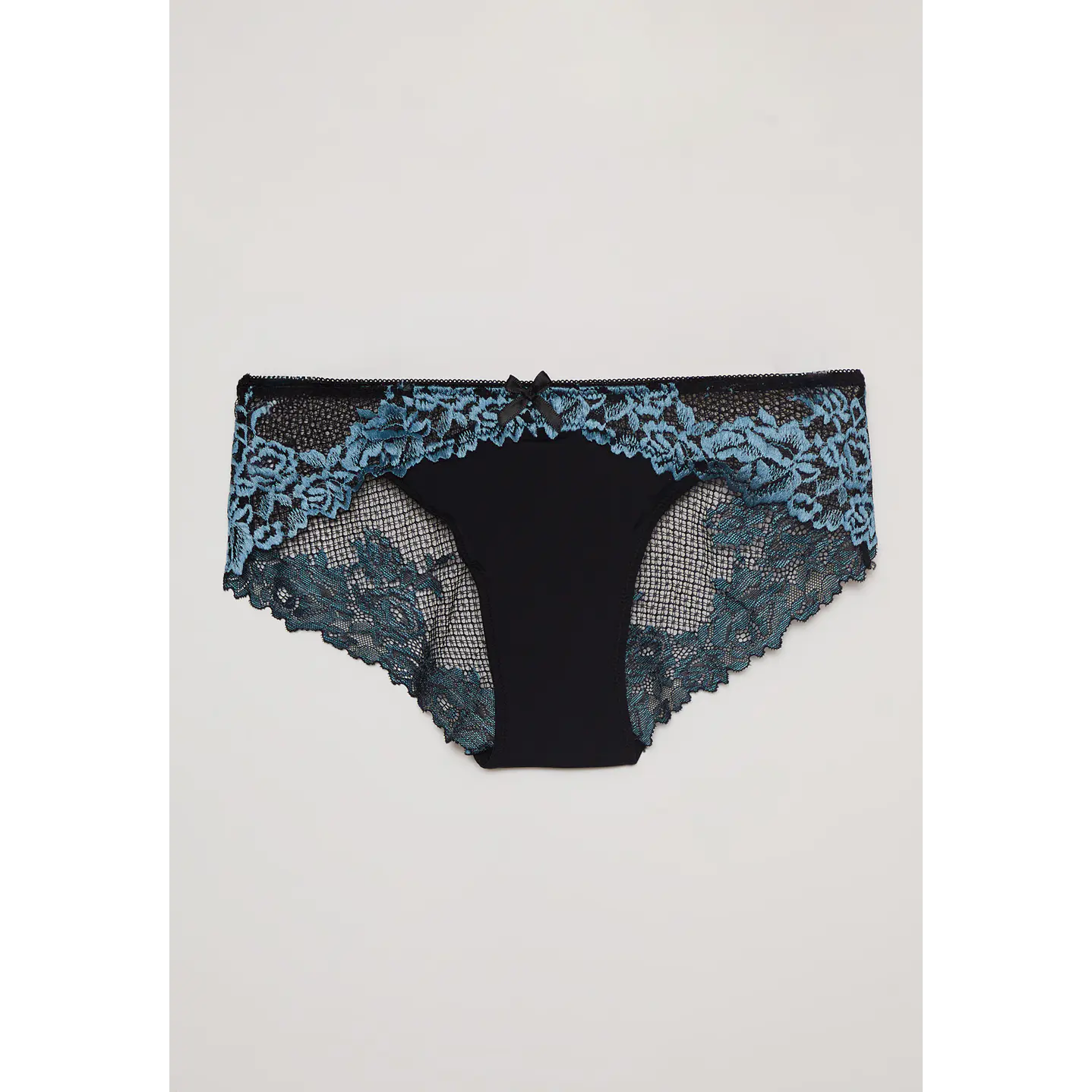 Calzón Encaje Bicolor Negro Familyshop 1
