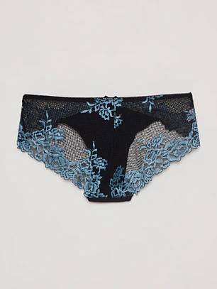 Calzon Encaje Bicolor Negro Familyshop