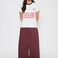 Pantalón Buzo Baggy Mujer Burdeo Familyshop - Miniatura 6