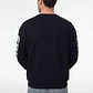 Polerón Letras Oversize Hombre Azul - Miniatura 3