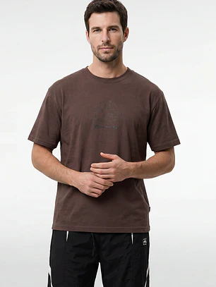 Polera Fútbol Hombre Café