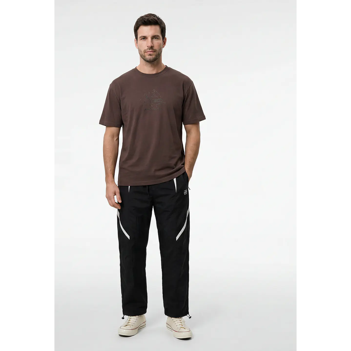Polera Roots Hombre Café 4