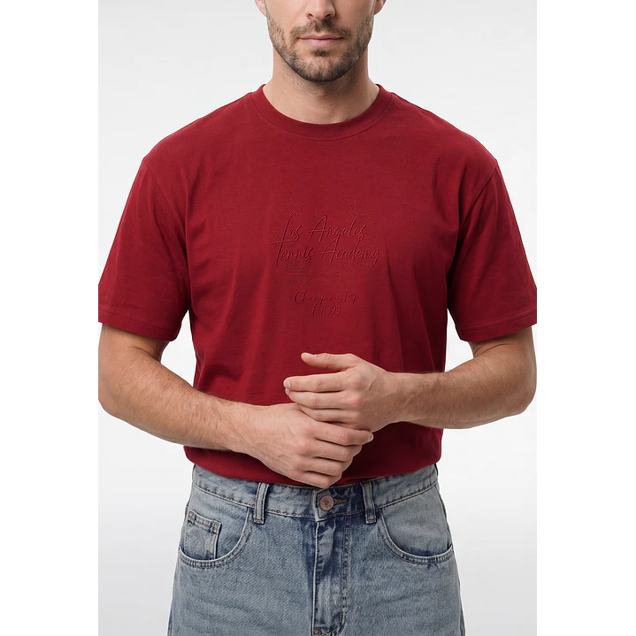 Polera Fútbol Hombre Rojo 2