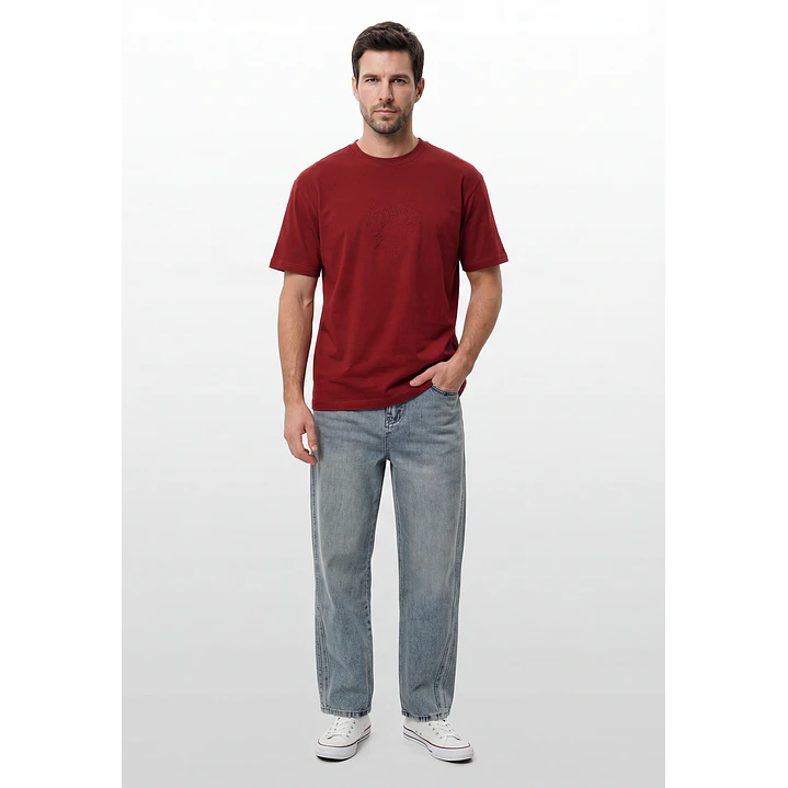 Polera Fútbol Hombre Rojo 4