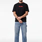 Polera Heart Relaxed Hombre Negro - Miniatura 4