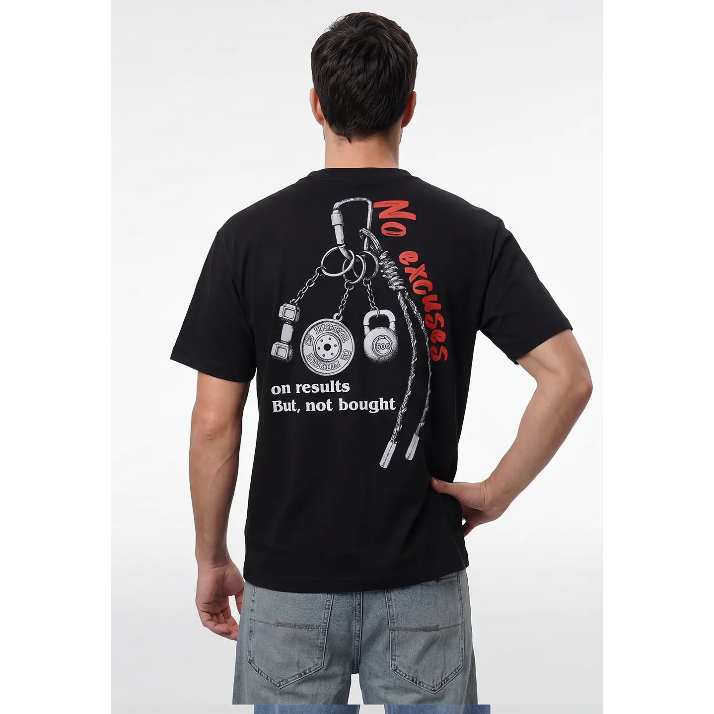 Polera Relaxed Hombre Negro 2