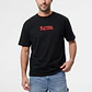 Polera Heart Relaxed Hombre Negro - Miniatura 1