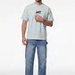 Polera Heart Relaxed Hombre Menta - Miniatura 4