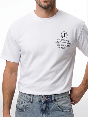 Polera Heart Relaxed Hombre Blanco