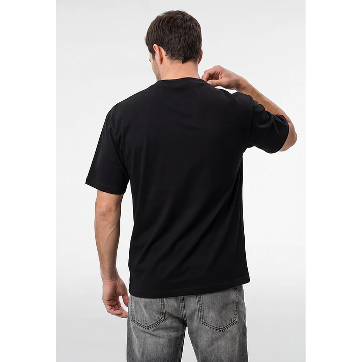 Polera Metel Relaxed Hombre Negro 3