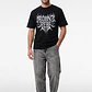 Polera Metel Relaxed Hombre Negro - Miniatura 4