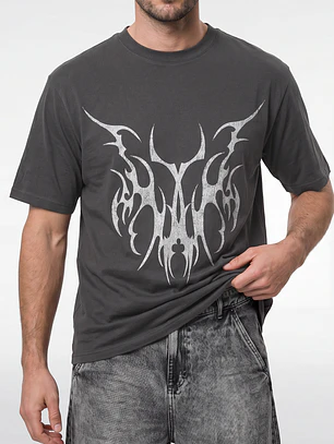 Polera Metel Relaxed Hombre Gris