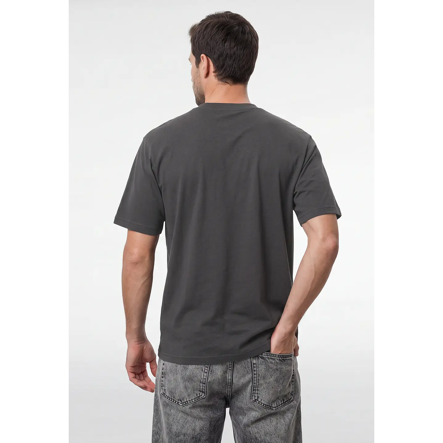Polera Metel Relaxed Hombre Gris 3