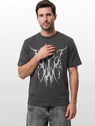Polera Metel Relaxed Hombre Gris