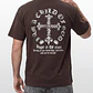 Polera Cruz Relaxed Hombre Café - Miniatura 3