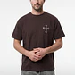 Polera Cruz Relaxed Hombre Café - Miniatura 1
