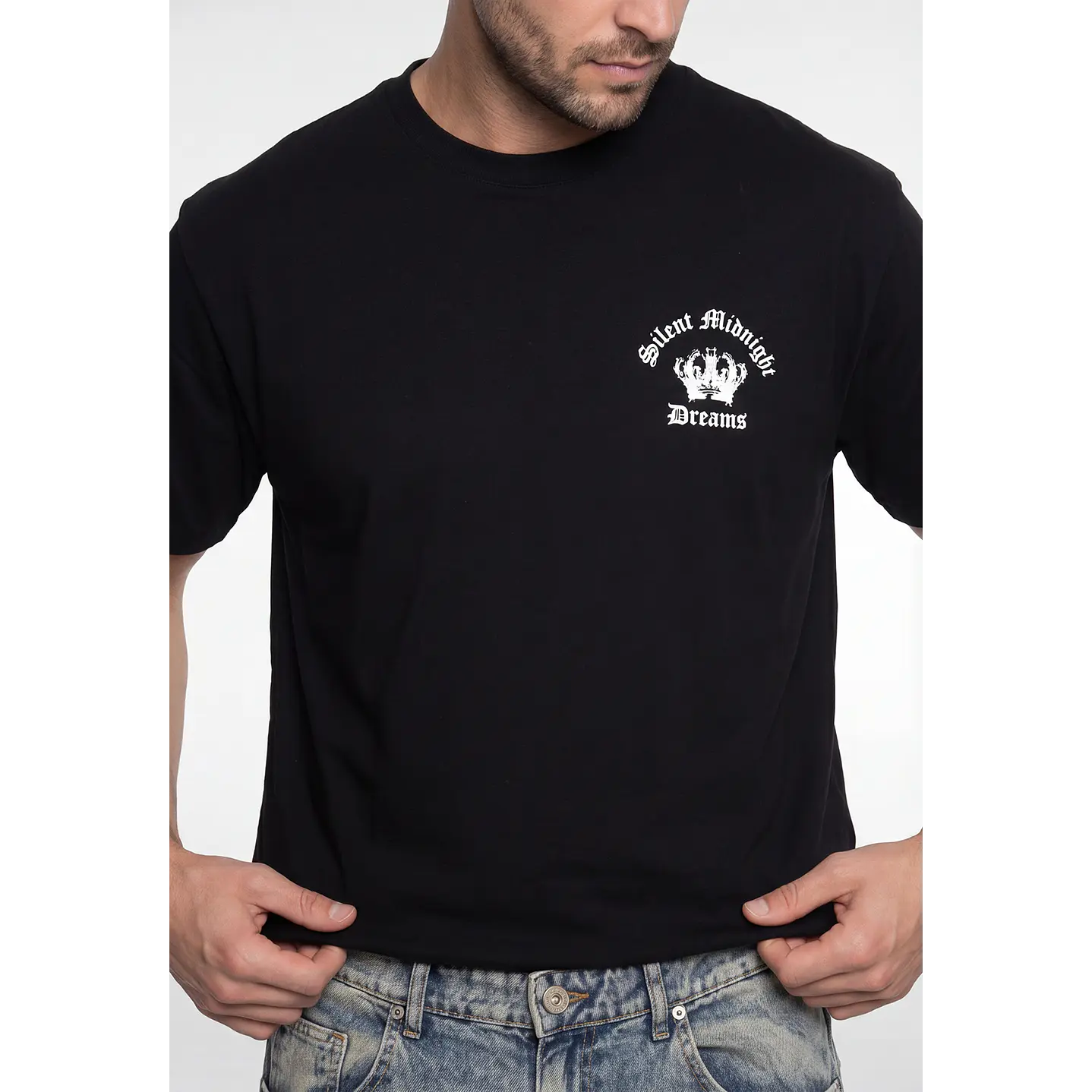Polera King Relaxed Hombre Negro 4