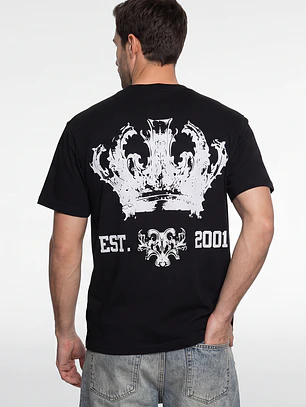 Polera King Relaxed Hombre Negro