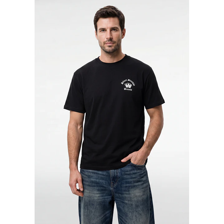 Polera King Relaxed Hombre Negro 1