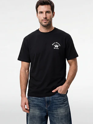 Polera King Relaxed Hombre Negro