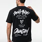 Polera Graffiti Relaxed Hombre Negro - Miniatura 3