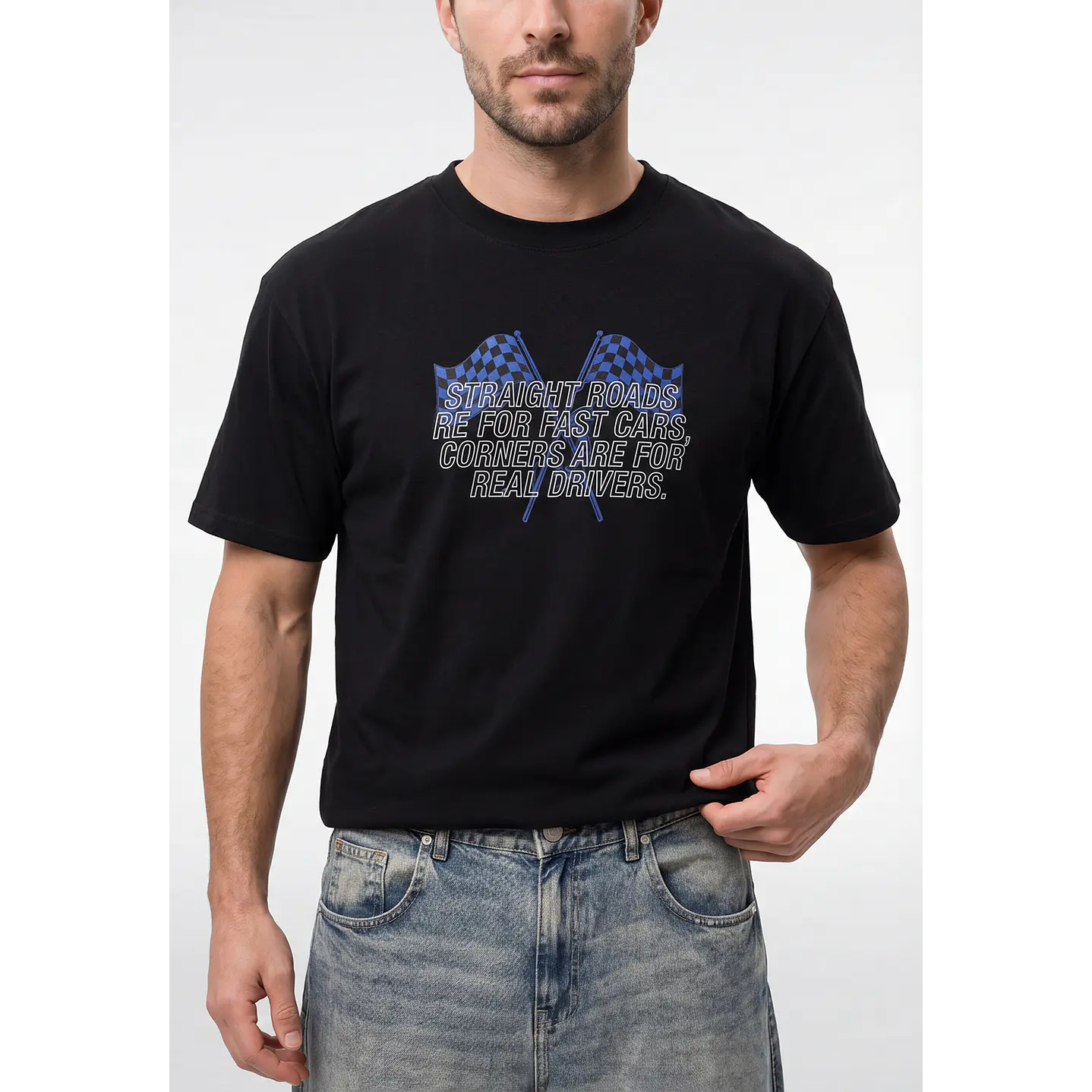 Polera Untamed Hombre Negro 4