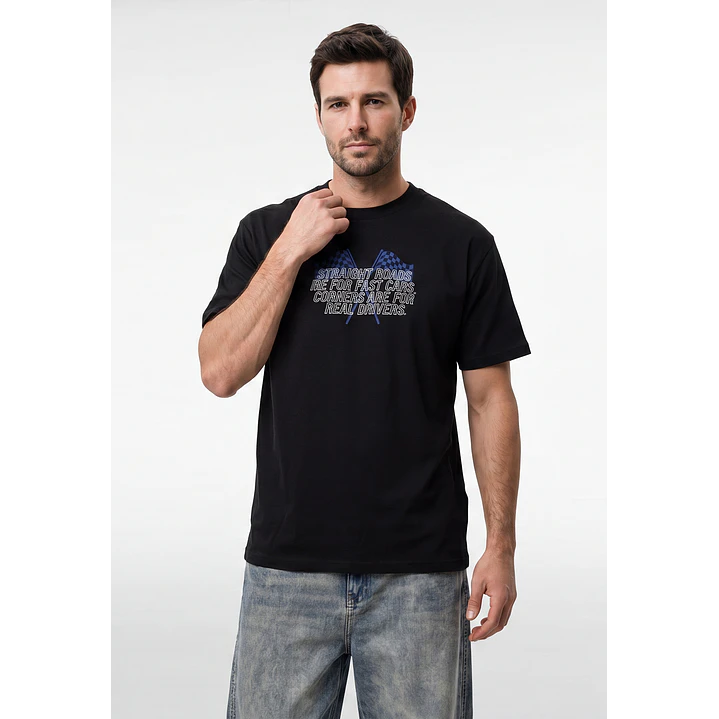Polera Untamed Hombre Negro 1