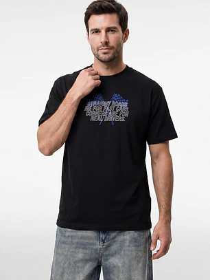 Polera Untamed Hombre Negro