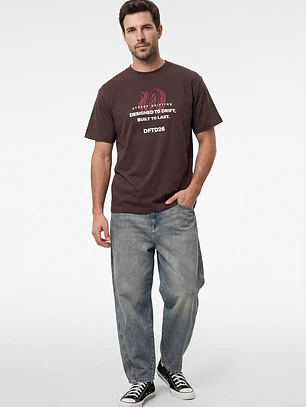 Polera Untamed Hombre Café