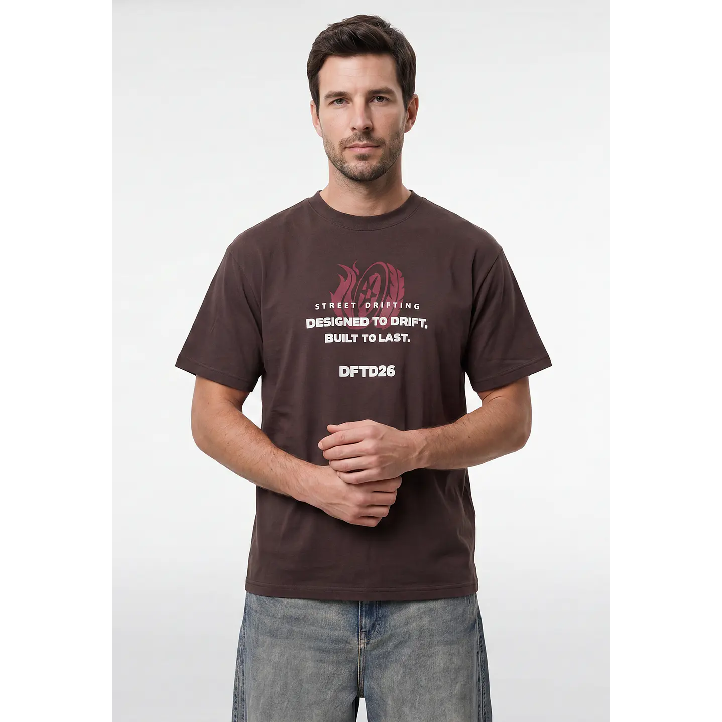 Polera Untamed Hombre Café 3