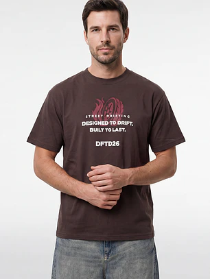 Polera Untamed Hombre Café