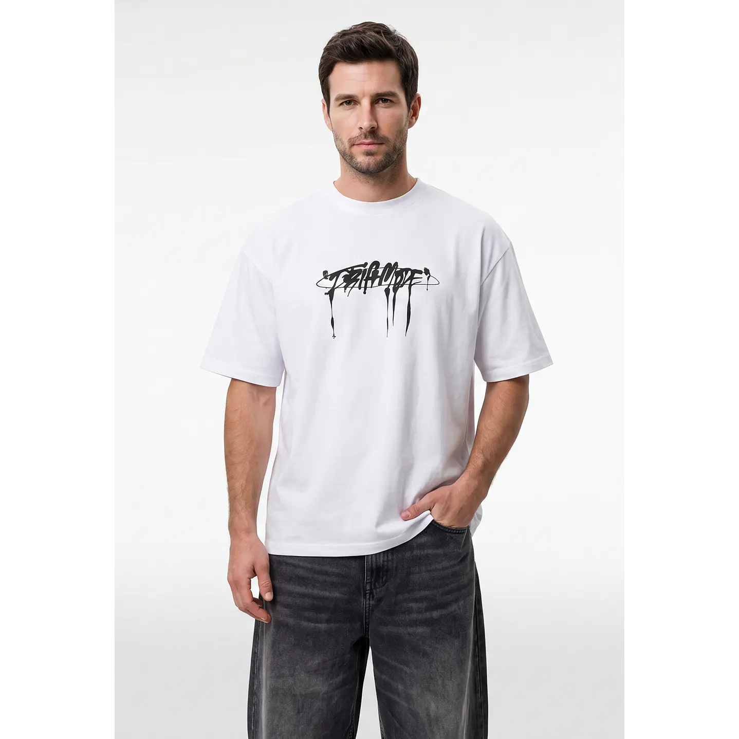 Polera Urbana Hombre Blanco 2