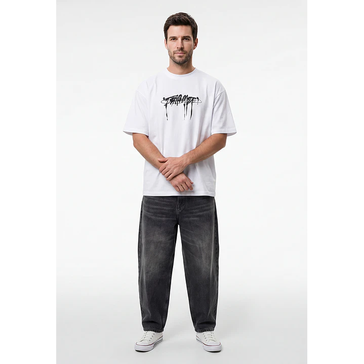Polera Urbana Hombre Blanco 4
