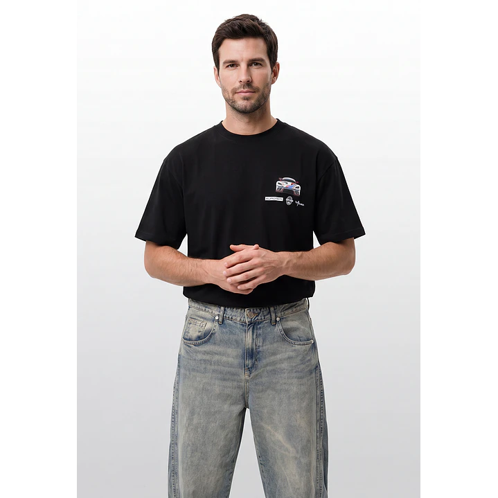 Polera Urbana Hombre Negro 1