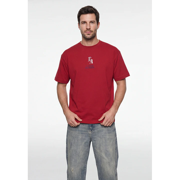Polera Placa Hombre Rojo 1
