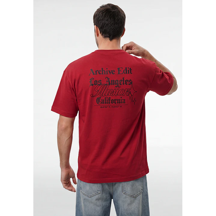 Polera Placa Hombre Rojo 3