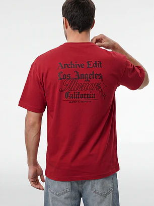 Polera Archive Hombre Rojo