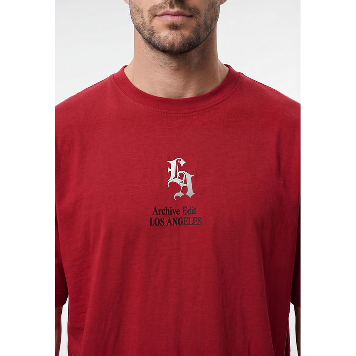 Polera Placa Hombre Rojo 2