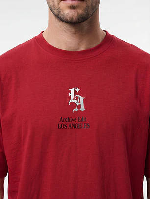 Polera Placa Hombre Rojo