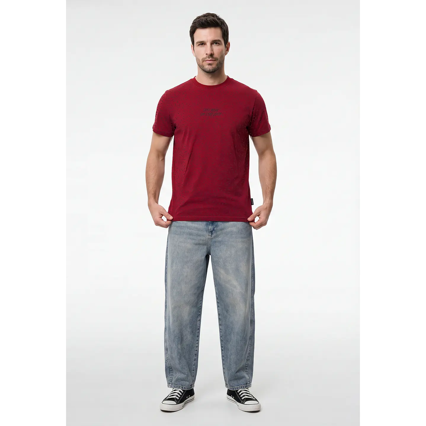 Polera Frases Hombre Rojo 4