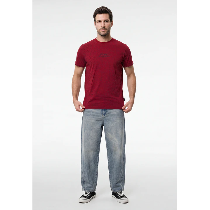 Polera Frases Hombre Rojo 4