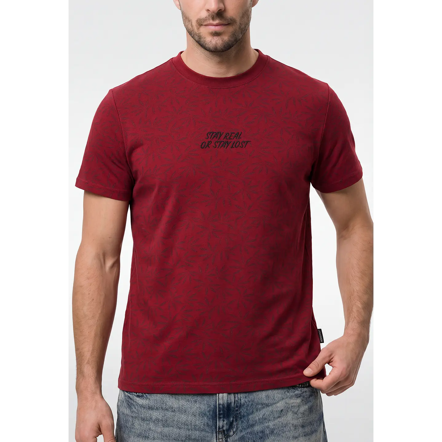 Polera Frases Hombre Rojo 2
